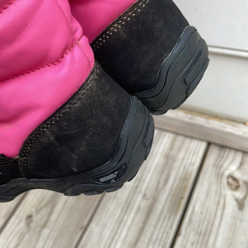 Khombu Girls Pink Waterproof Winter Snow Boots Insulated Youth Size 11M